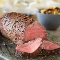 Three-Pepper Tenderloin Roast with Mushroom & Leek Barley