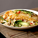 Alaska Cod in Miso Broth with Udon Noodles